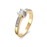 Pierścionek z brylantami 0,23 ct