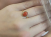 Pierścionek z koralem