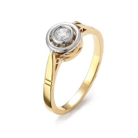 Pierścionek z brylantem 0,16 ct