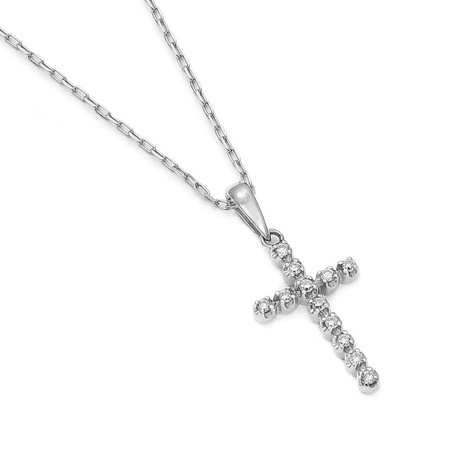 Zawieszka z brylantami - krzyżyk