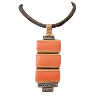 Naszyjnik  z koralem