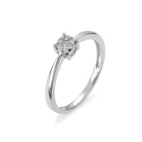 Pierścionek z brylantami 0,07 ct