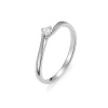 Pierścionek z brylantem 0,10 ct