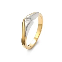 Pierścionek z brylantem 0,06 ct