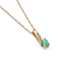 Zawieszka ze szmaragdem i brylantami