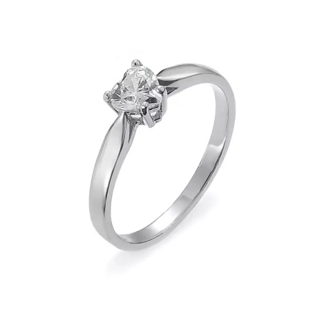 Pierścionek z białym topazem