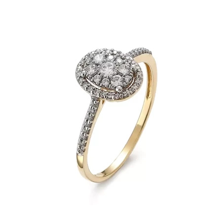 Pierścionek z brylantami 0,27 ct