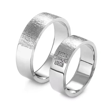 Obrączki ślubne z brylantami 0,05 ct