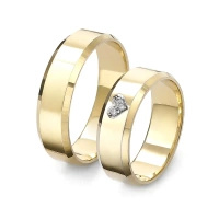 Obrączki ślubne z brylantami 0,02 ct