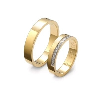 Obrączki ślubne z brylantami 0,10 ct
