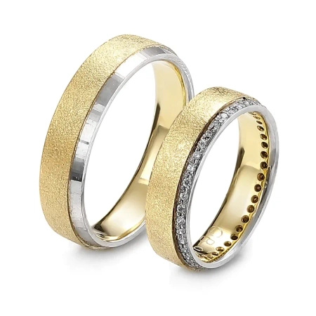 Obrączki ślubne z brylantami 0,25 ct