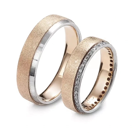 Obrączki ślubne z brylantami 0,25 ct