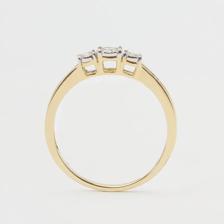 Pierścionek z brylantami 0,13 ct