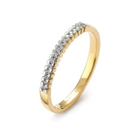 Pierścionek z brylantami 0,10 ct