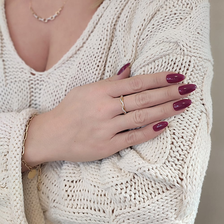 Pierścionek z brylantami 0,16 ct