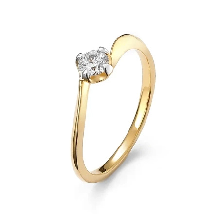 Pierścionek z brylantem 0,25 ct