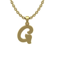 Zawieszka złota - literka G