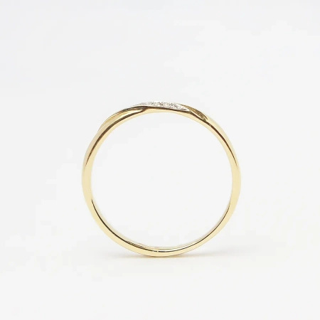 Pierścionek z brylantami 0,02 ct