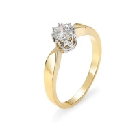 Pierścionek z brylantem 0,50 ct