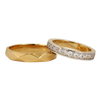 Obrączki ślubne z brylantami 0,63 ct