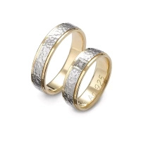 Obrączki ślubne z brylantem  0,02 ct