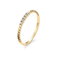 Pierścionek z brylantami 0,04 ct