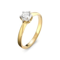 Pierścionek z brylantem 0,50 ct