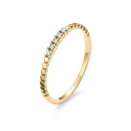 Pierścionek z brylantami 0,04 ct