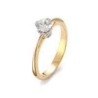 Pierścionek z brylantem 0,50 ct