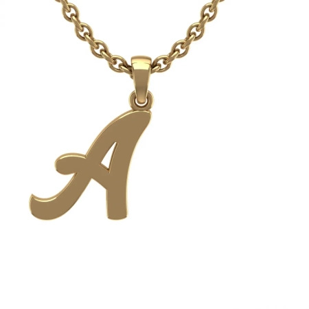 Zawieszka złota - literka A
