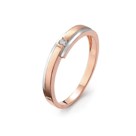 Pierścionek z brylantem 0,04 ct