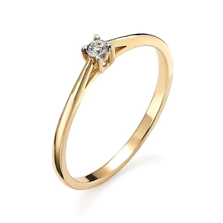 Pierścionek z brylantem 0,06 ct