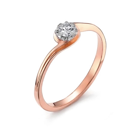 Pierścionek z brylantem 0,14 ct