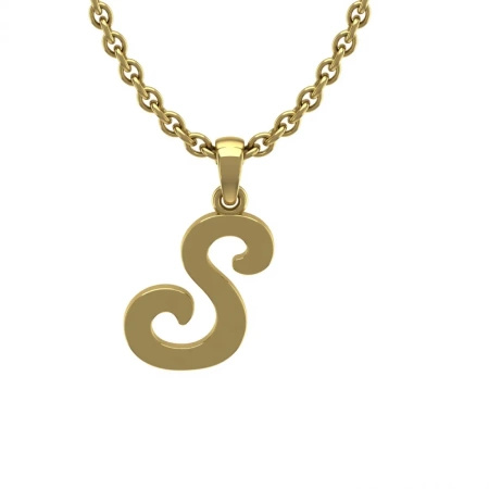 Zawieszka złota - literka S