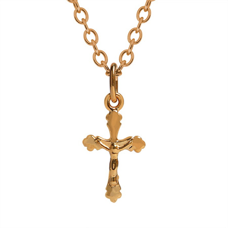 Zawieszka złota - krzyżyk