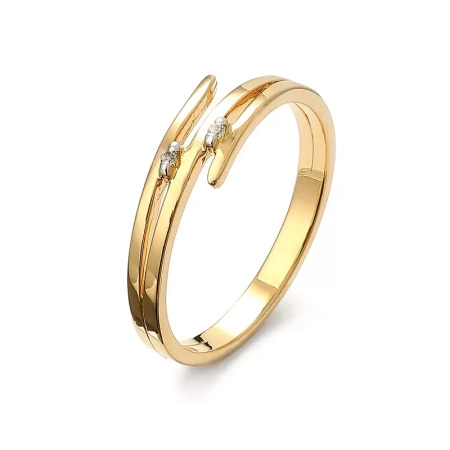 Pierścionek z brylantami 0,02 ct