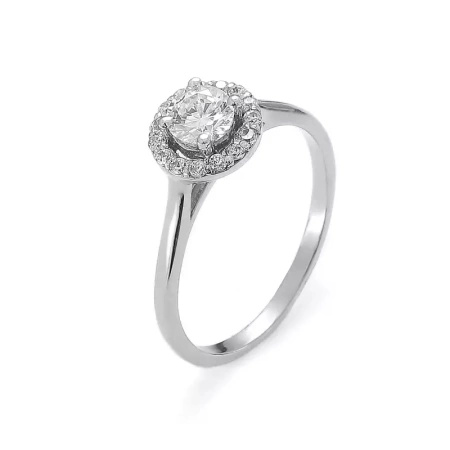 Pierścionek z brylantami 0,54 ct