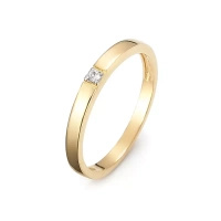 Pierścionek z brylantem 0,02 ct