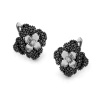 Kolczyki z czarnymi i białymi brylantami
