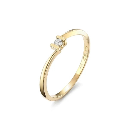 Pierścionek z brylantem 0,04 ct