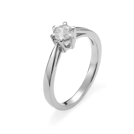 Pierścionek z brylantem 0,41 ct