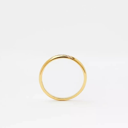 Pierścionek z brylantami 0,04 ct