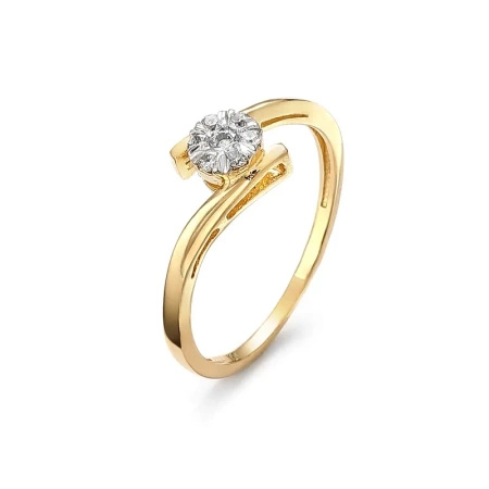 Pierścionek z brylantami 0,13 ct