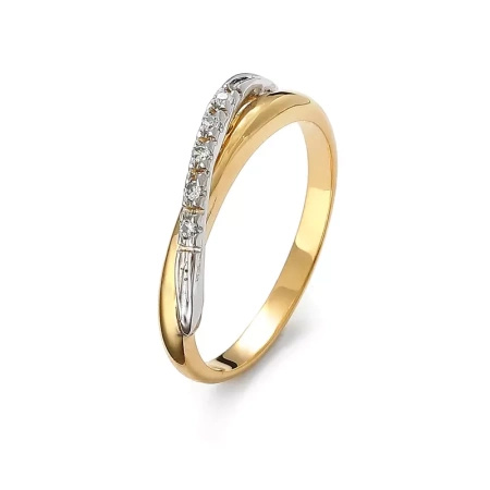 Pierścionek z brylantami 0,04 ct