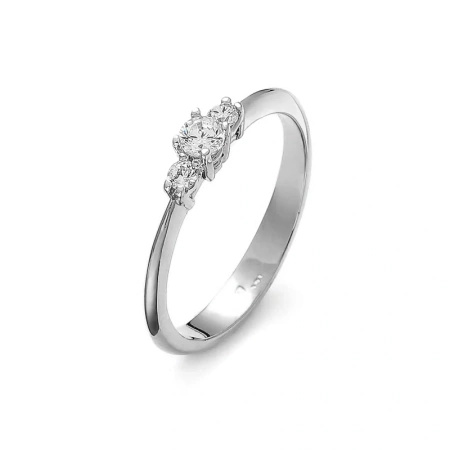 Pierścionek z brylantami 0,23 ct