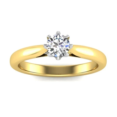 Pierścionek z brylantem 0,50 ct