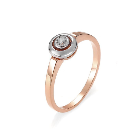 Pierścionek z brylantem 0,06 ct