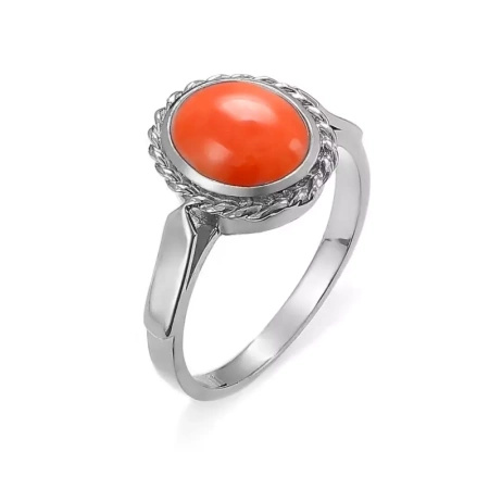 Pierścionek z koralem