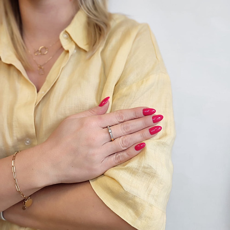 Pierścionek z brylantami 0,17 ct