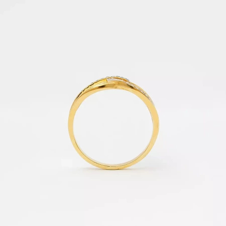 Pierścionek z brylantami 0,10 ct